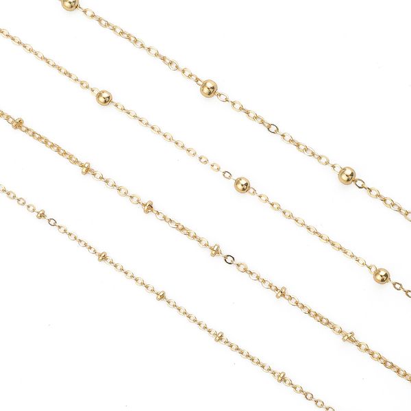bead chains for diy necklace bracelet 1 meter/pc jewelry making supplies kits 18k gold plated for adults materials accessories findings & co, Silver
bead chains for diy necklace bracelet 1 meter/pc jewelry making supplies kits 18k gold plated for adults materials accessories findings & co, Silver