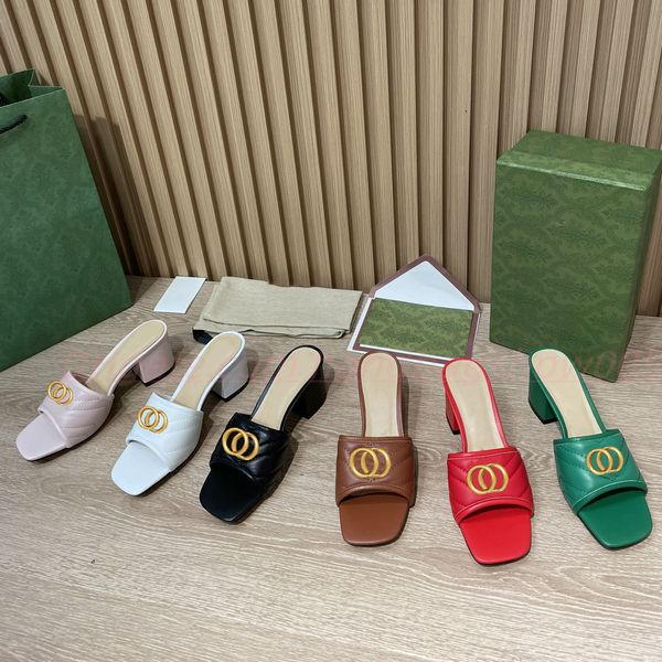 women designer sandals high heel slippers chunky heel slipper womens sandal ladies slides summer luxury summer fashion shoes with box dress, Black
women designer sandals high heel slippers chunky heel slipper womens sandal ladies slides summer luxury summer fashion shoes with box dress, Black