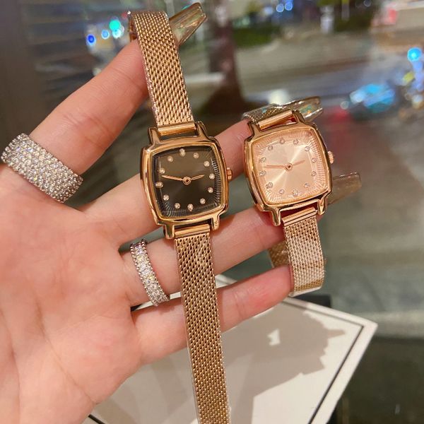 women's watch 28mm square quartz watch stainless steel folding buckle women's gold watch luxury fashion watch with box, Slivery;golden
women's watch 28mm square quartz watch stainless steel folding buckle women's gold watch luxury fashion watch with box, Slivery;golden