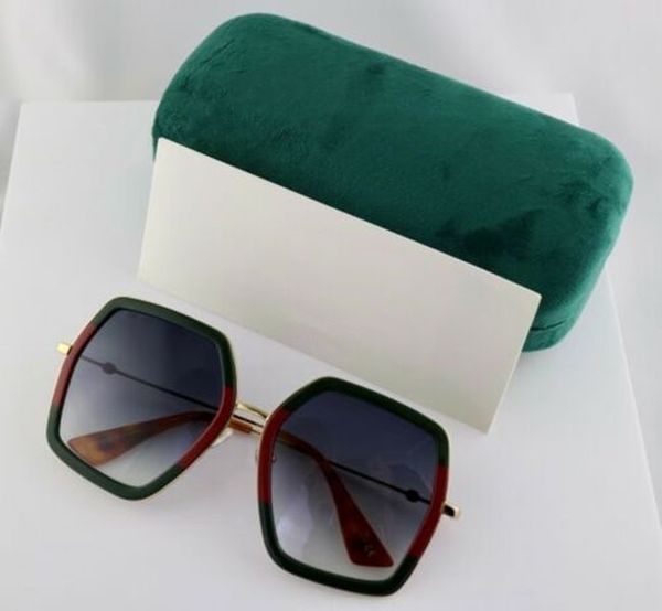 new sunglasses for women summer fashion 0106s 56mm square green/red womens sunglasses with light grey lens uv protection come with case orig, White;black
new sunglasses for women summer fashion 0106s 56mm square green/red womens sunglasses with light grey lens uv protection come with case orig, White;black