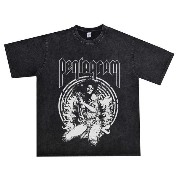 stone man doom heavy metal rock band pentagram washed t-shirt short sleeve, White;black
stone man doom heavy metal rock band pentagram washed t-shirt short sleeve, White;black