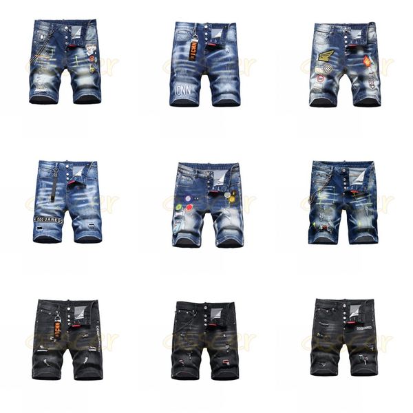 men's shorts luxury mens casual jeans men design ripped distressed denim biker male hip hop rock short pants, White;black
men's shorts luxury mens casual jeans men design ripped distressed denim biker male hip hop rock short pants, White;black