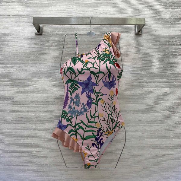 23ss womens swimwear womens bikini designer bathing suit one-piece swimsuit with irregular ruffles patchwork flowers reen leaves printed swi, White;black
23ss womens swimwear womens bikini designer bathing suit one-piece swimsuit with irregular ruffles patchwork flowers reen leaves printed swi, White;black
