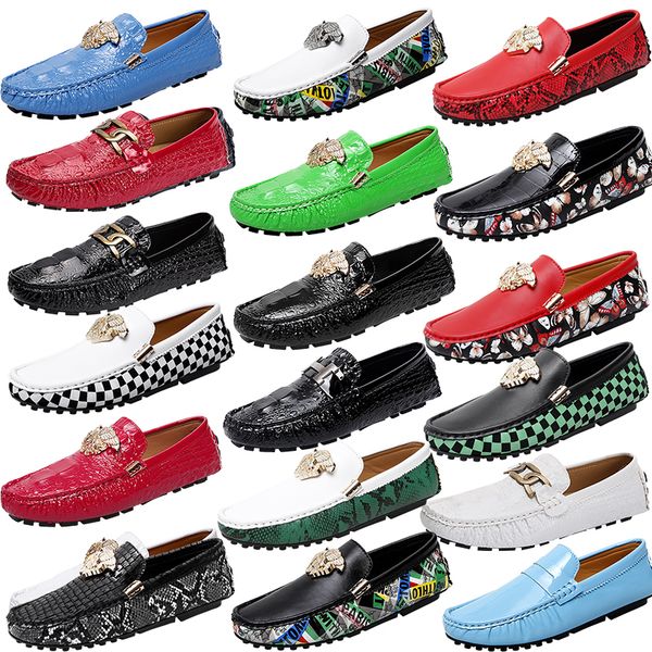luxury brand loafers men shoes solid color classic trend crocodile pattern fashion round head blue white black driving shoes
luxury brand loafers men shoes solid color classic trend crocodile pattern fashion round head blue white black driving shoes
