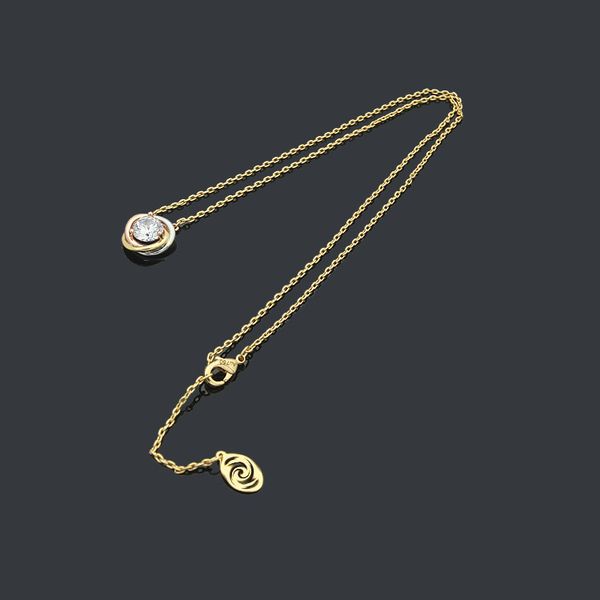 fashion stainless steel single diamond three color three ring necklace 2 new intermediate color single diamond necklace, Silver
fashion stainless steel single diamond three color three ring necklace 2 new intermediate color single diamond necklace, Silver