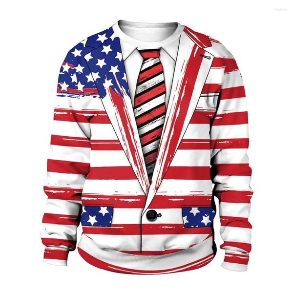 women's hoodies b102-072 fashion european and american usa independence day digital printed round neck sweater, Black
women's hoodies b102-072 fashion european and american usa independence day digital printed round neck sweater, Black