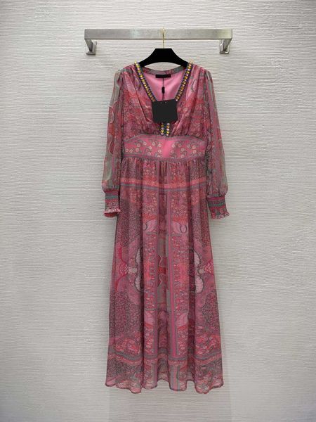 23ss summer dresses women dress women designer clothes heavy industry embedding diamond edge waist slim flower print v-neck long sleeve dres, Black;gray
23ss summer dresses women dress women designer clothes heavy industry embedding diamond edge waist slim flower print v-neck long sleeve dres, Black;gray