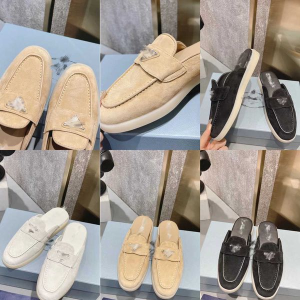 designer summer suede sandal slipper luxury women shoes enameled triangle metal buckle leather flats non-slip slippers casual retro women�, Black
designer summer suede sandal slipper luxury women shoes enameled triangle metal buckle leather flats non-slip slippers casual retro women�, Black