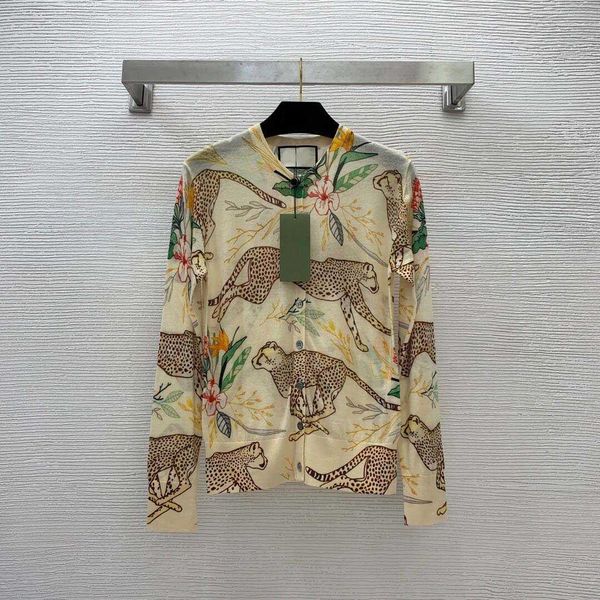 23ss women sweater women designer clothes new thin cardigan flower bush leopard print long-sleeved sweater cardigan thin coat women clothes, White;black
23ss women sweater women designer clothes new thin cardigan flower bush leopard print long-sleeved sweater cardigan thin coat women clothes, White;black