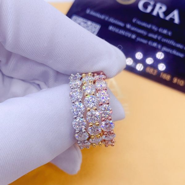 charming ring jewelry 925 sterling silver pass test vvs 4mm moissanite diamond ring for men women nice gift, Golden;silver
charming ring jewelry 925 sterling silver pass test vvs 4mm moissanite diamond ring for men women nice gift, Golden;silver