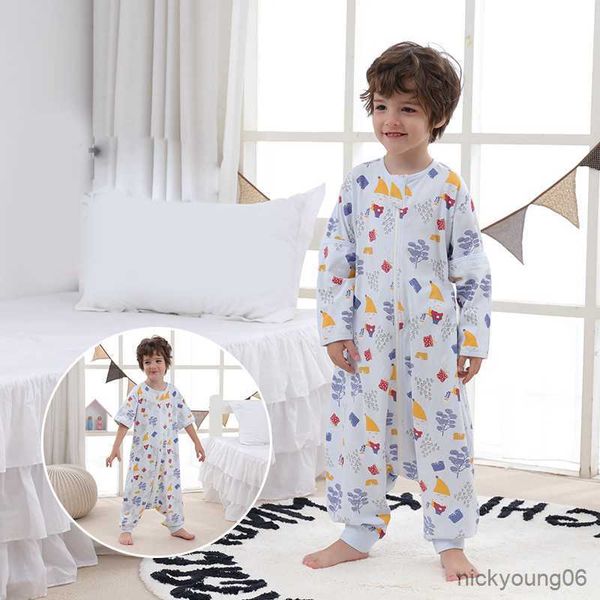 sleeping bags removable sleeve baby bag kids printed split leg sleep children spring summer infant r230614
sleeping bags removable sleeve baby bag kids printed split leg sleep children spring summer infant r230614