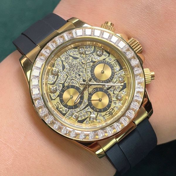 diamond men mechanical watch 40mm automatic watche warterproof business fashion designer montre de luxe, Slivery;brown
diamond men mechanical watch 40mm automatic watche warterproof business fashion designer montre de luxe, Slivery;brown