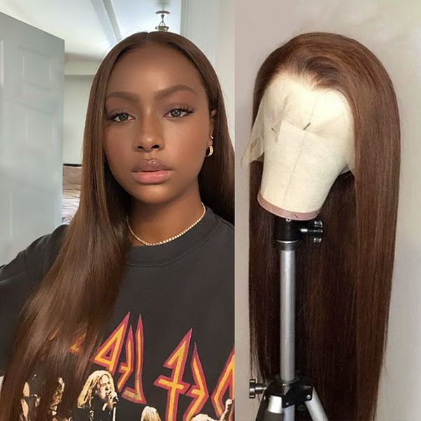 chocolate brown lace front human hair wigs for women 13x4 lace frontal straight wig brown colored 4x4 lace closure wig, Black;brown
chocolate brown lace front human hair wigs for women 13x4 lace frontal straight wig brown colored 4x4 lace closure wig, Black;brown