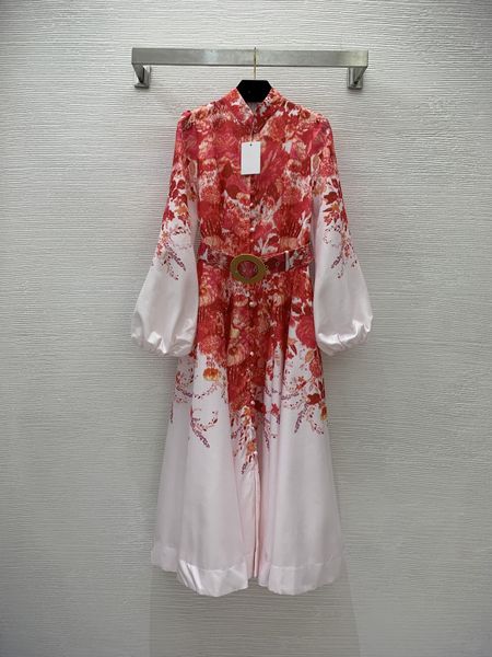 basic & casual dresses 2023 australian designer designed flower pattern series button front small high neck lantern sleeve mid length dress, Black;gray
basic & casual dresses 2023 australian designer designed flower pattern series button front small high neck lantern sleeve mid length dress, Black;gray