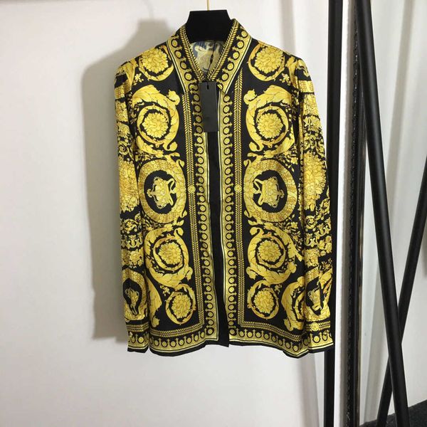 23ss high neck blouse women shirt women designer clothes new fashion style ol symmetric flower print polo collar long sleeve loose fitting s, White
23ss high neck blouse women shirt women designer clothes new fashion style ol symmetric flower print polo collar long sleeve loose fitting s, White