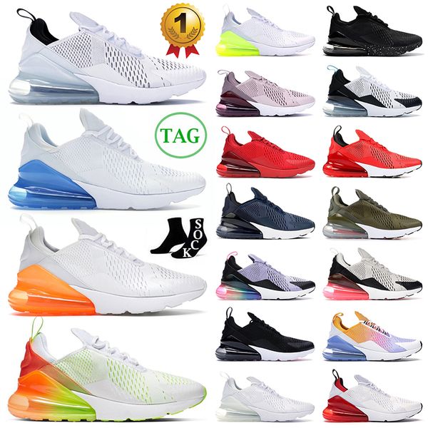 

270s sports running shoes for mens women 270 sneakers white tea berry total orange summer gradients triple black dot habanero red outdoor tr