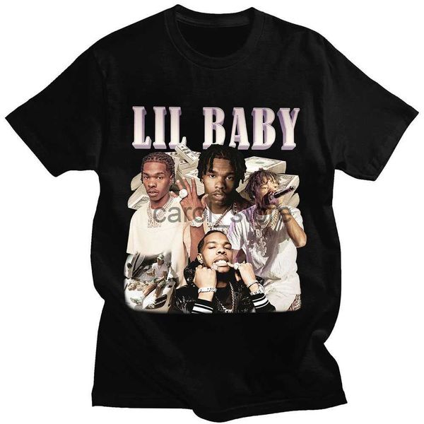 men's t-shirts hip hop rapper lil baby t shirt vintage graphic tee shirt oversized cotton short sleeve t-shirts streetwear harajuku str, White;black
men's t-shirts hip hop rapper lil baby t shirt vintage graphic tee shirt oversized cotton short sleeve t-shirts streetwear harajuku str, White;black
