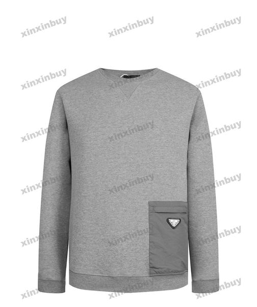 xinxinbuy men women designer sweatshirt hoodie nylon pocket metal triangle label apparel black khaki gray white s-2xl, Black;brown
xinxinbuy men women designer sweatshirt hoodie nylon pocket metal triangle label apparel black khaki gray white s-2xl, Black;brown