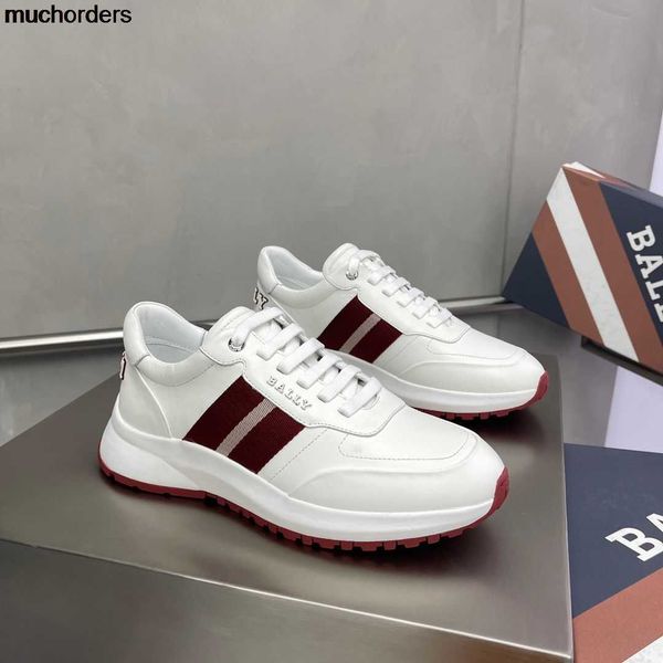 ball new sport shoe frosted calf leather upper with classic red and white striped webbing, Black
ball new sport shoe frosted calf leather upper with classic red and white striped webbing, Black