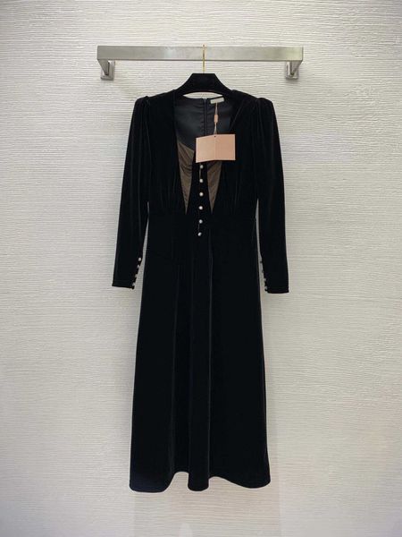 23ss summer dresses women dress women designer clothes diamond button mesh screen contrast color stitching u neck long-sleeved dress women c, Black;gray
23ss summer dresses women dress women designer clothes diamond button mesh screen contrast color stitching u neck long-sleeved dress women c, Black;gray