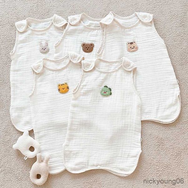 sleeping bags baby bag cute embroidered crawl suits thin style cotton gauze sleeveless jumpsuit r230614
sleeping bags baby bag cute embroidered crawl suits thin style cotton gauze sleeveless jumpsuit r230614