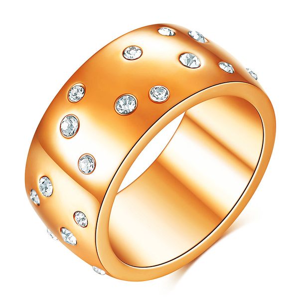 10mm simple style wide ring high polish stainless steel irregular distribution cubic zirconia rings for women wedding anniversary birthday g, Golden;silver
10mm simple style wide ring high polish stainless steel irregular distribution cubic zirconia rings for women wedding anniversary birthday g, Golden;silver