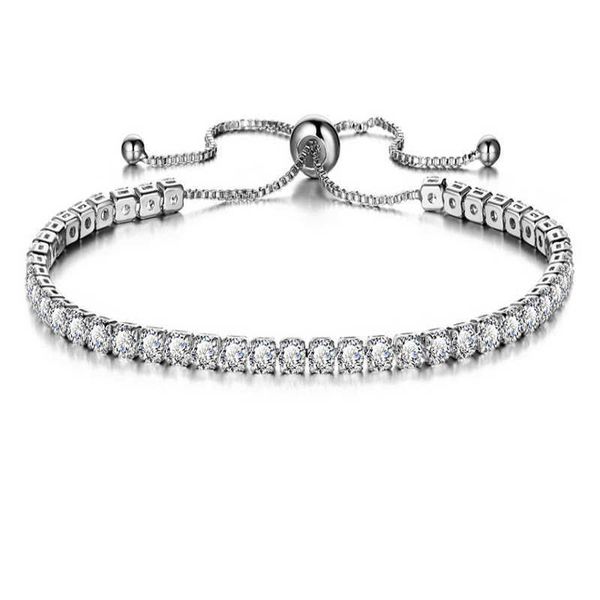 luxury 3 mm cubic zirconia tennis bracelet adjustable crystal wedding for women and men in gold silver
luxury 3 mm cubic zirconia tennis bracelet adjustable crystal wedding for women and men in gold silver