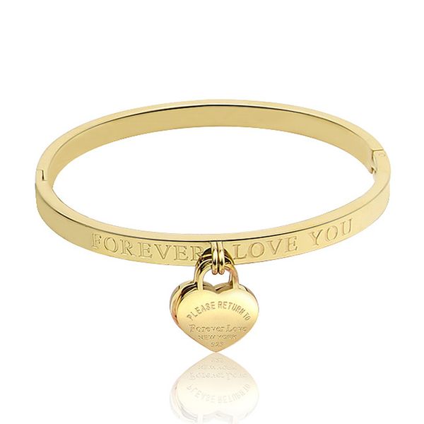 forever love bangle double peach heart bracelet women's heart shaped bracelet titanium steel rose gold bracelet, Black
forever love bangle double peach heart bracelet women's heart shaped bracelet titanium steel rose gold bracelet, Black