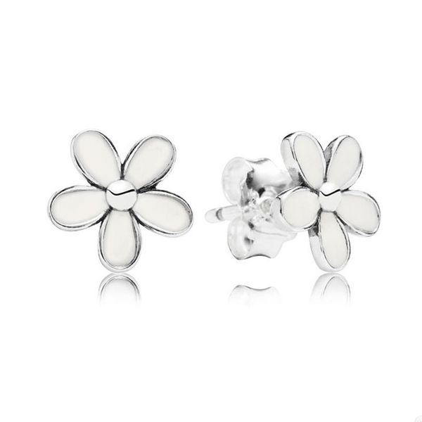 white daisy flower stud earrings for pandora real sterling silver cute earring set designer jewelry for women sisters gift earrings with ori, Golden;silver
white daisy flower stud earrings for pandora real sterling silver cute earring set designer jewelry for women sisters gift earrings with ori, Golden;silver