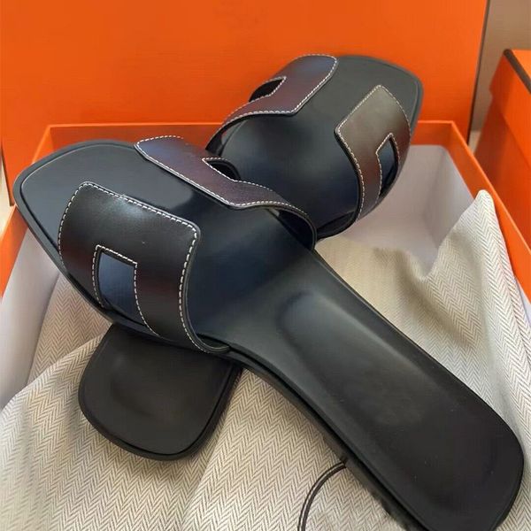 designer slippers ladies sandals summer flat leather shoes fashion beach women luxury slippers h letter drag size 35-42 with bag, Black
designer slippers ladies sandals summer flat leather shoes fashion beach women luxury slippers h letter drag size 35-42 with bag, Black