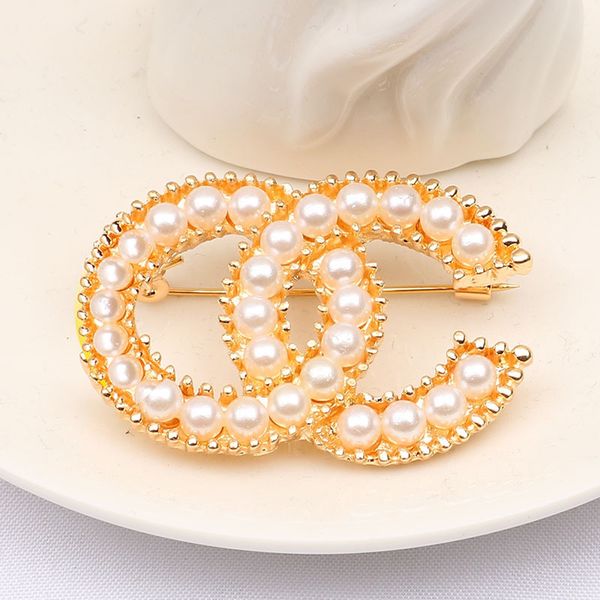 20color luxury women men designer brand letter brooches 18k gold plated elegant pearl fashion brooch charm marry christmas party gift jewelr, Gray
20color luxury women men designer brand letter brooches 18k gold plated elegant pearl fashion brooch charm marry christmas party gift jewelr, Gray