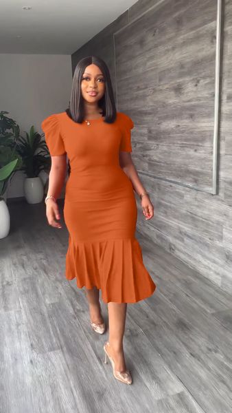 elegant women spring summer pleated midi dress office ladies solid female short sleeve bodycon party dresses african women, Black;gray
elegant women spring summer pleated midi dress office ladies solid female short sleeve bodycon party dresses african women, Black;gray