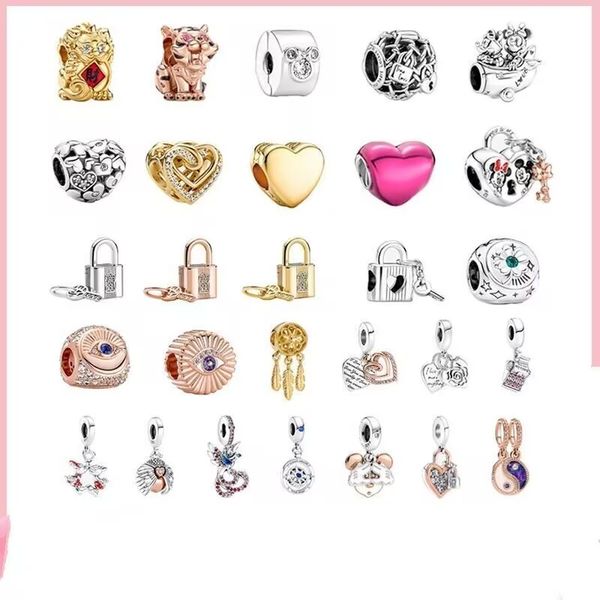925 sterling silver brave love lock heart bracelet accessories fit pandora charm bracelet diy jewelry accessories, Black
925 sterling silver brave love lock heart bracelet accessories fit pandora charm bracelet diy jewelry accessories, Black