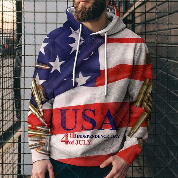 summer fashion new street popular american flag eagle digital printed men's sweater trend pullover hoodie, Black
summer fashion new street popular american flag eagle digital printed men's sweater trend pullover hoodie, Black