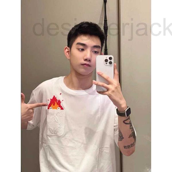 men's t-shirts designer 23ss spring/summer hal's mobile castle casifa pocket flame embroidery short sleeve m51o, White;black
men's t-shirts designer 23ss spring/summer hal's mobile castle casifa pocket flame embroidery short sleeve m51o, White;black