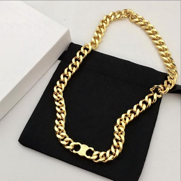 new designed triomphe tandem pendant thick chain necklace bracelet earring brass gold plated women designer jewelry sets ce14, Black
new designed triomphe tandem pendant thick chain necklace bracelet earring brass gold plated women designer jewelry sets ce14, Black
