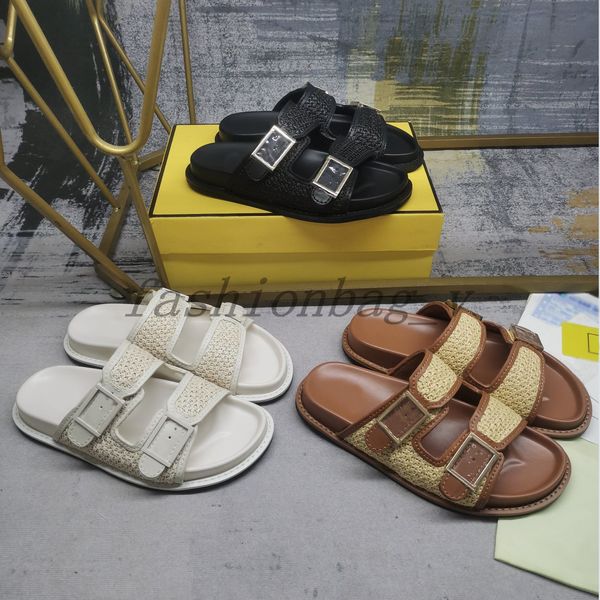 designer slippers men women feel fabric sandals leather slipper flip flops 2 straps buckle sandal pattern fabric slipper slides, Black
designer slippers men women feel fabric sandals leather slipper flip flops 2 straps buckle sandal pattern fabric slipper slides, Black