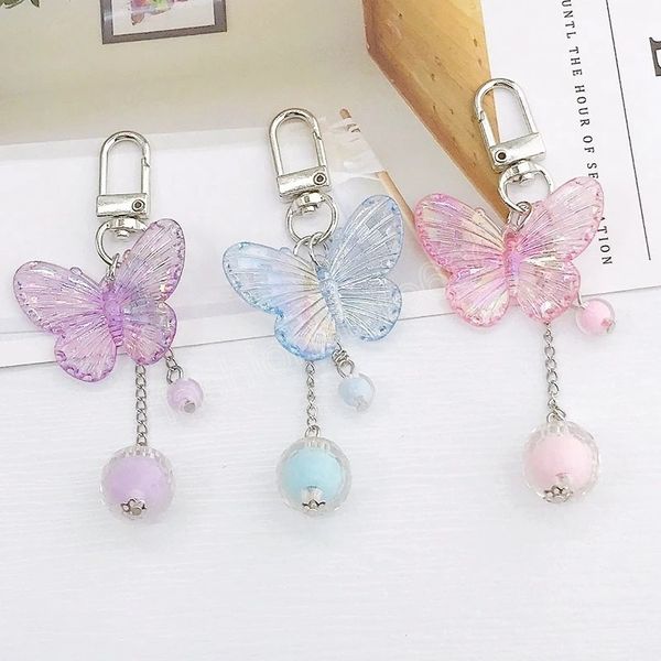 butterfly keychain for women round ball tassel pendant keyring key chains rings charm accessories couple jewelry gift, Silver
butterfly keychain for women round ball tassel pendant keyring key chains rings charm accessories couple jewelry gift, Silver