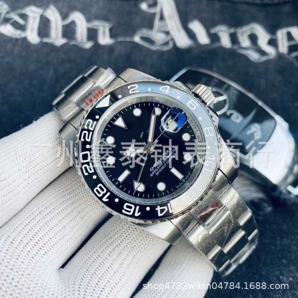 luxury rotating bezel r luminous o wrist watches l 40mm*13mm e 904l x coke ceramic ring automatic fashion black green gmtl iced out movement, Slivery;brown
luxury rotating bezel r luminous o wrist watches l 40mm*13mm e 904l x coke ceramic ring automatic fashion black green gmtl iced out movement, Slivery;brown