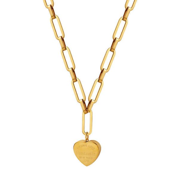 ins style versatile three-dimensional lettering hip-hop trendy heart shaped love chain pendant jewelry stainless steel necklace, Silver
ins style versatile three-dimensional lettering hip-hop trendy heart shaped love chain pendant jewelry stainless steel necklace, Silver