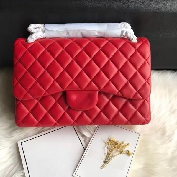 10a tier quality jumbo double flap bag luxury designer real leather caviar lambskin classic white purse quilted handbag shoulde red
10a tier quality jumbo double flap bag luxury designer real leather caviar lambskin classic white purse quilted handbag shoulde red