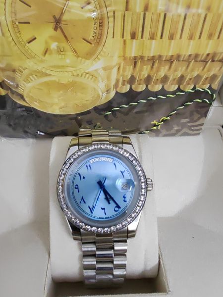 with original box luxury wristwatch 218238 218206 218235 41mm diamond bezel arabic dial stainless steel bracelet automatic mens wristwatch m, Slivery;brown
with original box luxury wristwatch 218238 218206 218235 41mm diamond bezel arabic dial stainless steel bracelet automatic mens wristwatch m, Slivery;brown