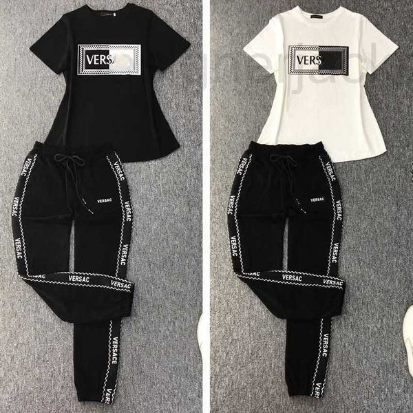 women's two piece pants designer summer style pure cotton leisure sports suit women's high-end short sleeve t-shirt two piece set, White
women's two piece pants designer summer style pure cotton leisure sports suit women's high-end short sleeve t-shirt two piece set, White