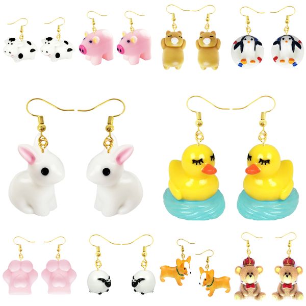 charm earring for women resin drop custom made handmade cute girls gift eardrop fun cat paw cartoon 3d animal rabbit duck dangle ear smtvd, Golden
charm earring for women resin drop custom made handmade cute girls gift eardrop fun cat paw cartoon 3d animal rabbit duck dangle ear smtvd, Golden
