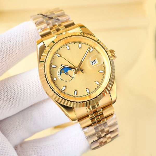 men automatic watch 41mm mechanical movement watch fashion waterproof business designer montre luxe, Slivery;brown
men automatic watch 41mm mechanical movement watch fashion waterproof business designer montre luxe, Slivery;brown