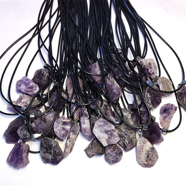irregular natural raw stone pendant stripe amethyst mineral crystal necklace fluorite quartz healing charms meditation yoga party gift whole, Silver
irregular natural raw stone pendant stripe amethyst mineral crystal necklace fluorite quartz healing charms meditation yoga party gift whole, Silver