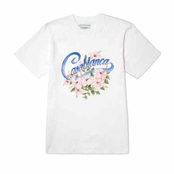 new casablanca women designer t shirt fashion paris hibiscus made ultra summer cotton tees, White;black
new casablanca women designer t shirt fashion paris hibiscus made ultra summer cotton tees, White;black