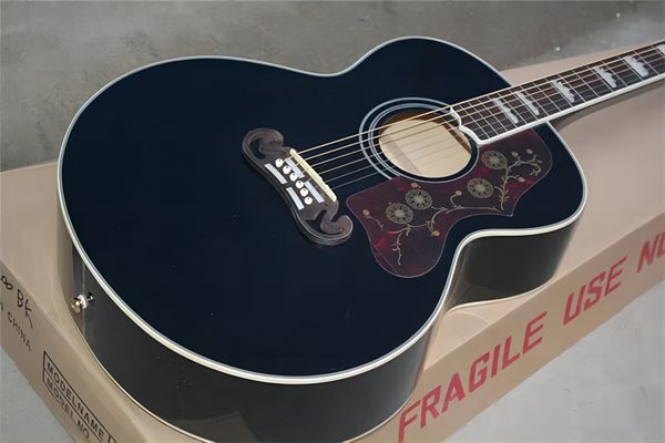 solid spruce 43 inch sj200 black acoustic guitar rosewood fingerboard mahogany neck maple back & side wholesale
solid spruce 43 inch sj200 black acoustic guitar rosewood fingerboard mahogany neck maple back & side wholesale