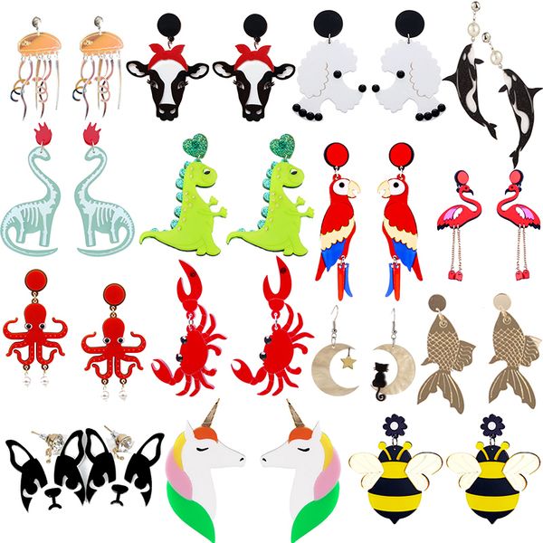 charm earrings for women fashion exaggerated eardrop trendy dangler hip hop girls cute sweet animals flamingo dinosaur parrot bird d smty9, Golden
charm earrings for women fashion exaggerated eardrop trendy dangler hip hop girls cute sweet animals flamingo dinosaur parrot bird d smty9, Golden