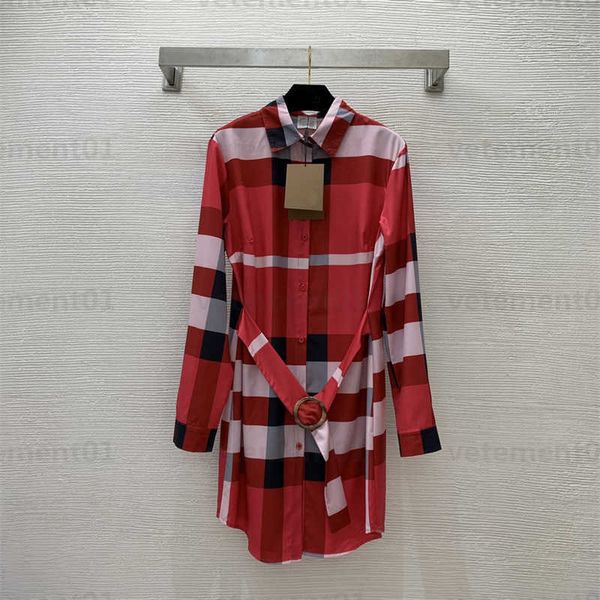 shirt style dress summer designer dresses for women collision color check print lapel lapel long sleeve shirt dress womens designers clothin, Black;gray
shirt style dress summer designer dresses for women collision color check print lapel lapel long sleeve shirt dress womens designers clothin, Black;gray